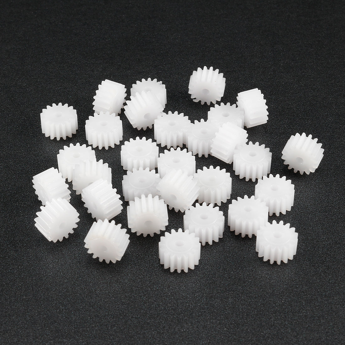 uxcell Uxcell 30Pcs 162A Plastic Gear Accessories with 16 Teeth for DIY Car Robot Motor