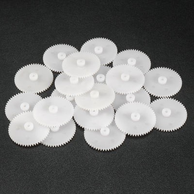 Harfington Uxcell 20Pcs 522A Plastic Gear Accessories with 52 Teeth for DIY Car Robot Motor