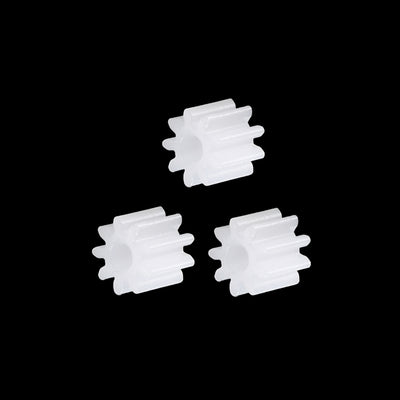 Harfington Uxcell 30Pcs 092A Plastic Gear Accessories with 9 Teeth for DIY Car Robot Motor