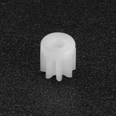 Harfington Uxcell 30Pcs 082A Plastic Gear Accessories with 8 Tooth for DIY Car Robot Motor