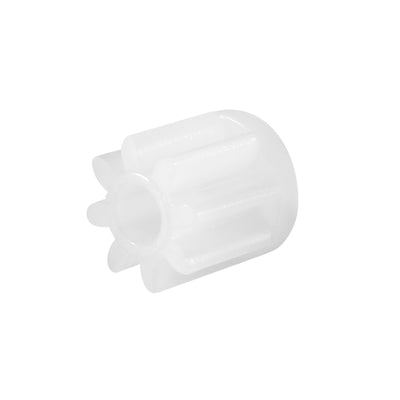 Harfington Uxcell 30Pcs 082A Plastic Gear Accessories with 8 Tooth for DIY Car Robot Motor