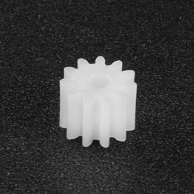 Harfington Uxcell 10Pcs 112A Plastic Gear Accessories with 11 Teeth for DIY Car Robot Motor