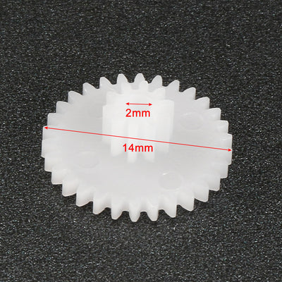 Harfington Uxcell 20Pcs 26102B Plastic Gear Accessories with 26 Teeth for DIY Car Robot Motor