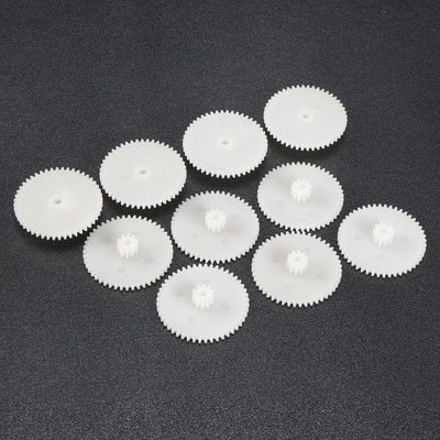 Harfington Uxcell 10Pcs 48102B Plastic Gear Accessories with 48 Teeth for DIY Car Robot Motor