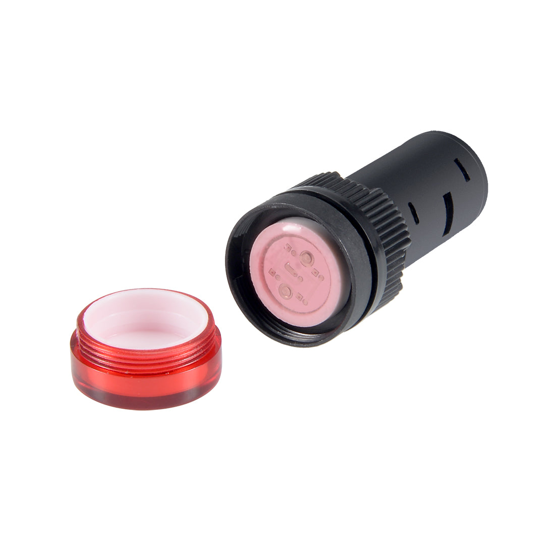 uxcell Uxcell 5stk. Kontrolllampe AC/DC 24V Anzeige, Faches Paneel 5/8" 16mm Licht Rot