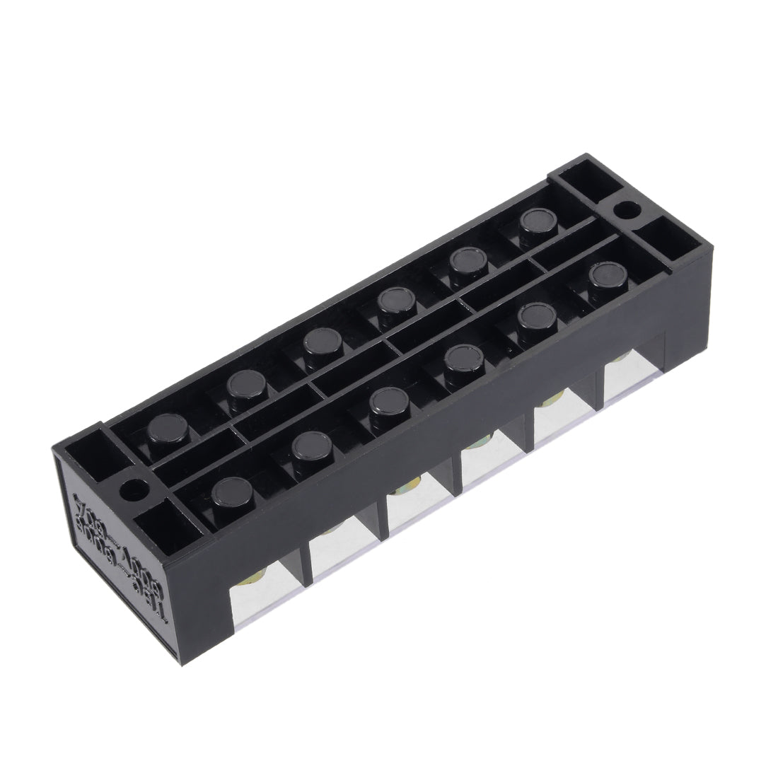 uxcell Uxcell 6 Positions Dual Rows 600V 60A Wire Barrier Block Terminal Strip TBC-6006