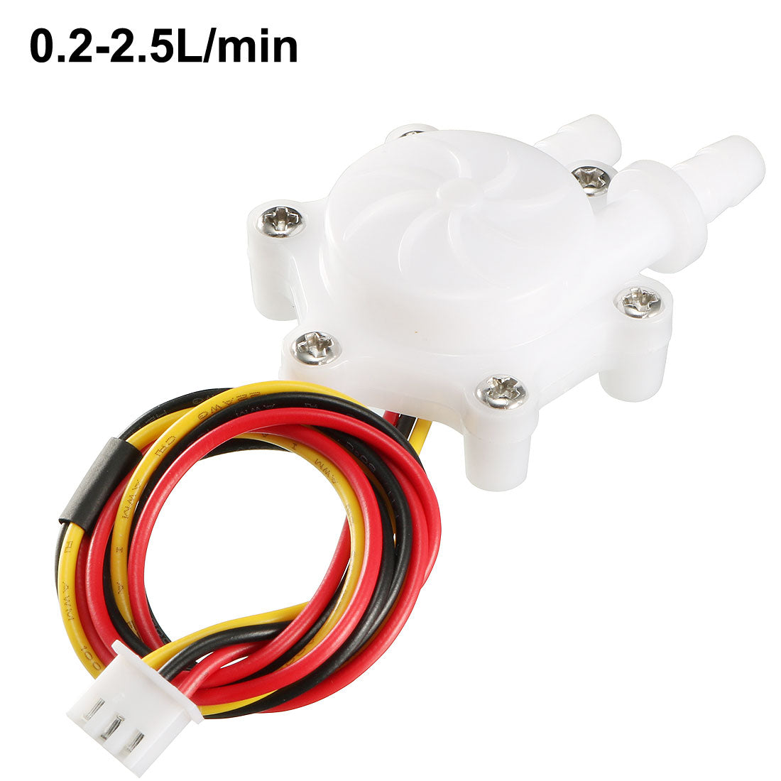 uxcell Uxcell 1/4" Hall Effect Water Flow Sensor Switch Flowmeter Fluid Meter DC5V 0.2-2.5L/min SEN-HW06C