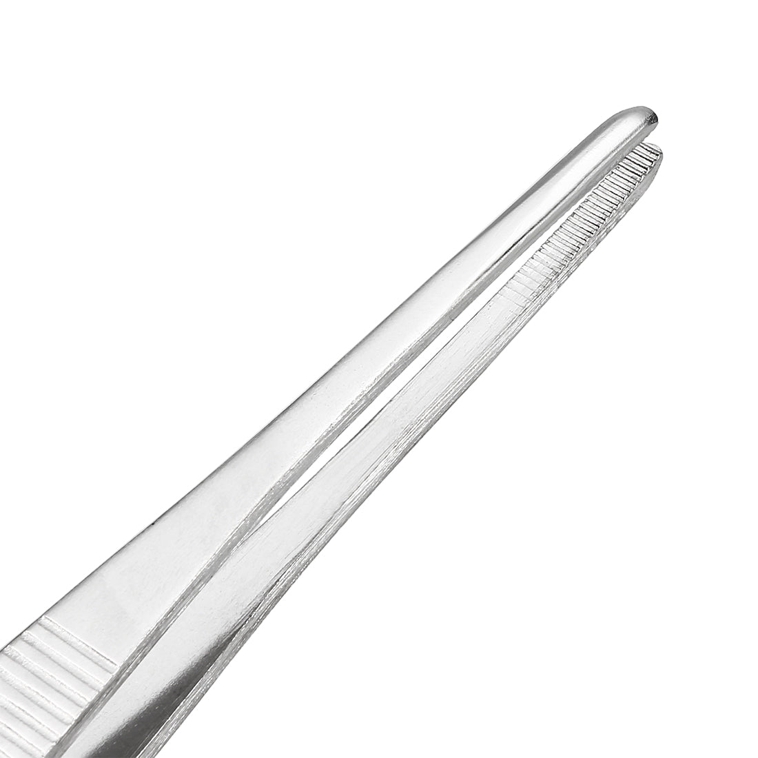 uxcell Uxcell 2 Stück Edelstahl Straight Blunt Pinzette mit gezackten Spitze 8-Zoll