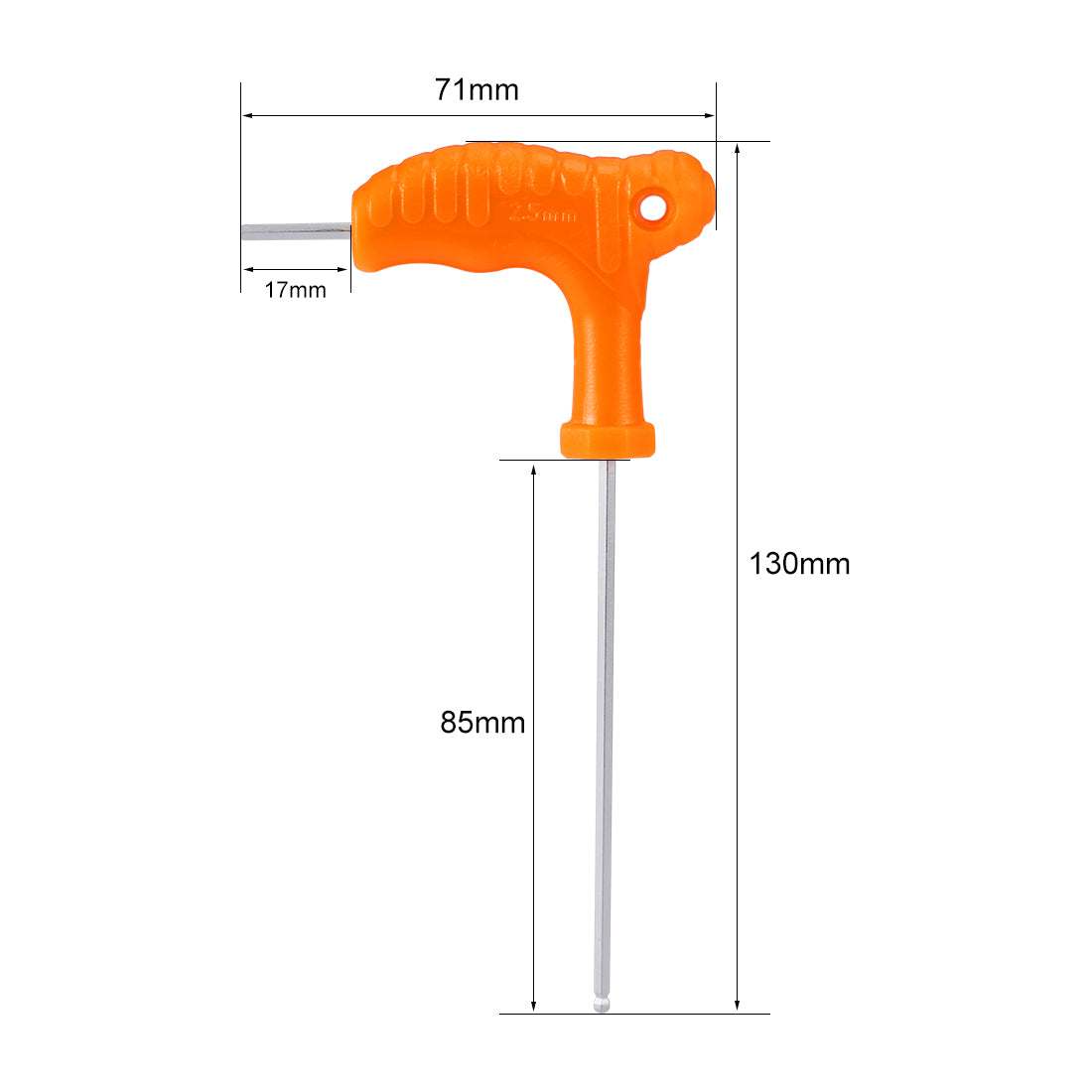 uxcell Uxcell Ball End Tip Magnetic P-Handled Hex Wrench