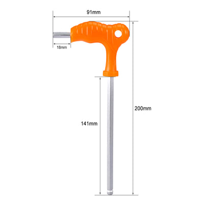 Harfington Uxcell Ball End Tip Magnetic P-Handled Hex Wrench