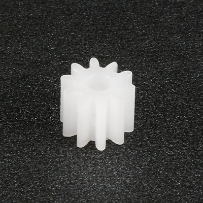 Harfington Uxcell 100Pcs,092A Plastic Gear Accessories with 9 Teeth for DIY Car Robot Motor