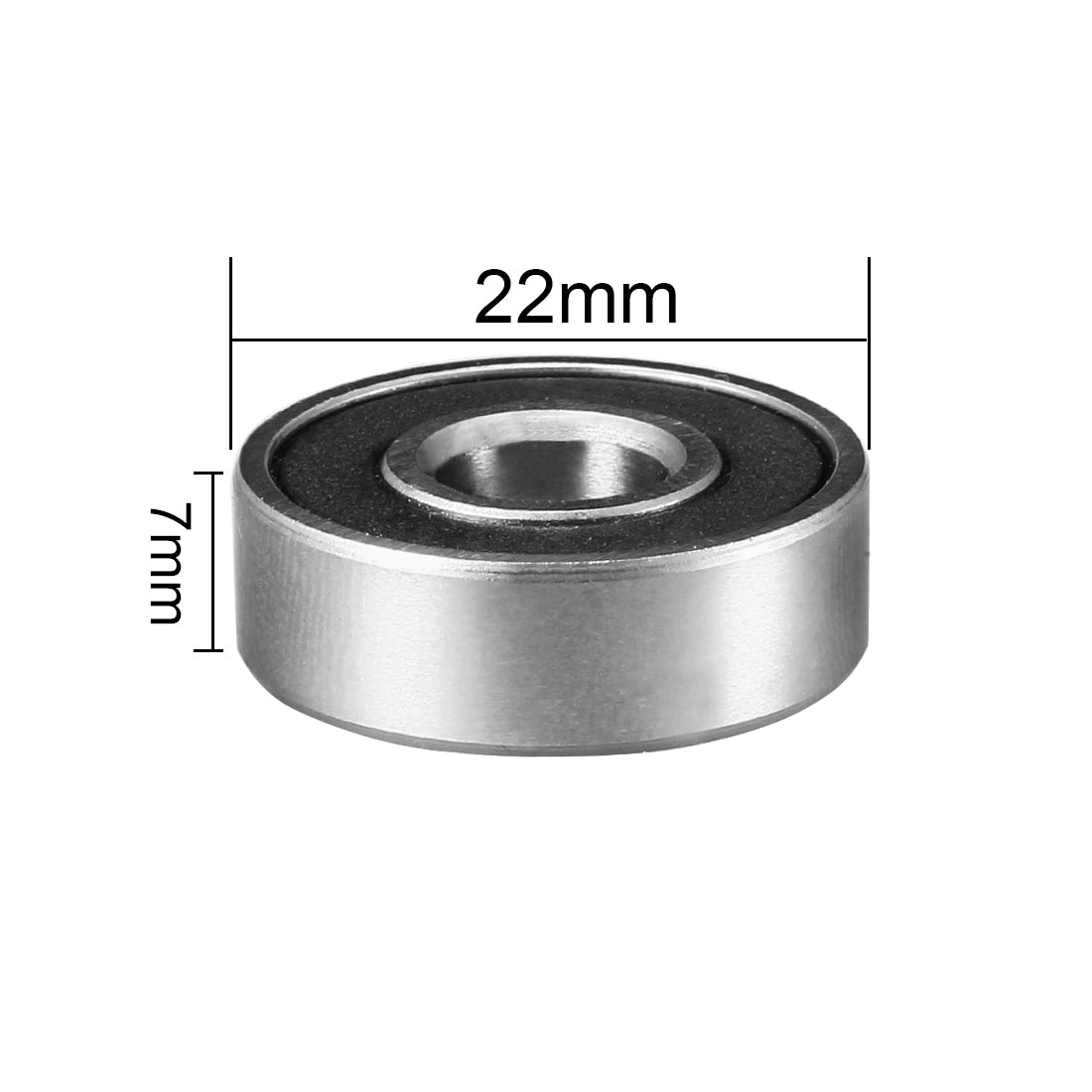 uxcell Uxcell Deep Groove Ball Bearings  Metric Double Sealed Chrome Steel ABEC1 Z2