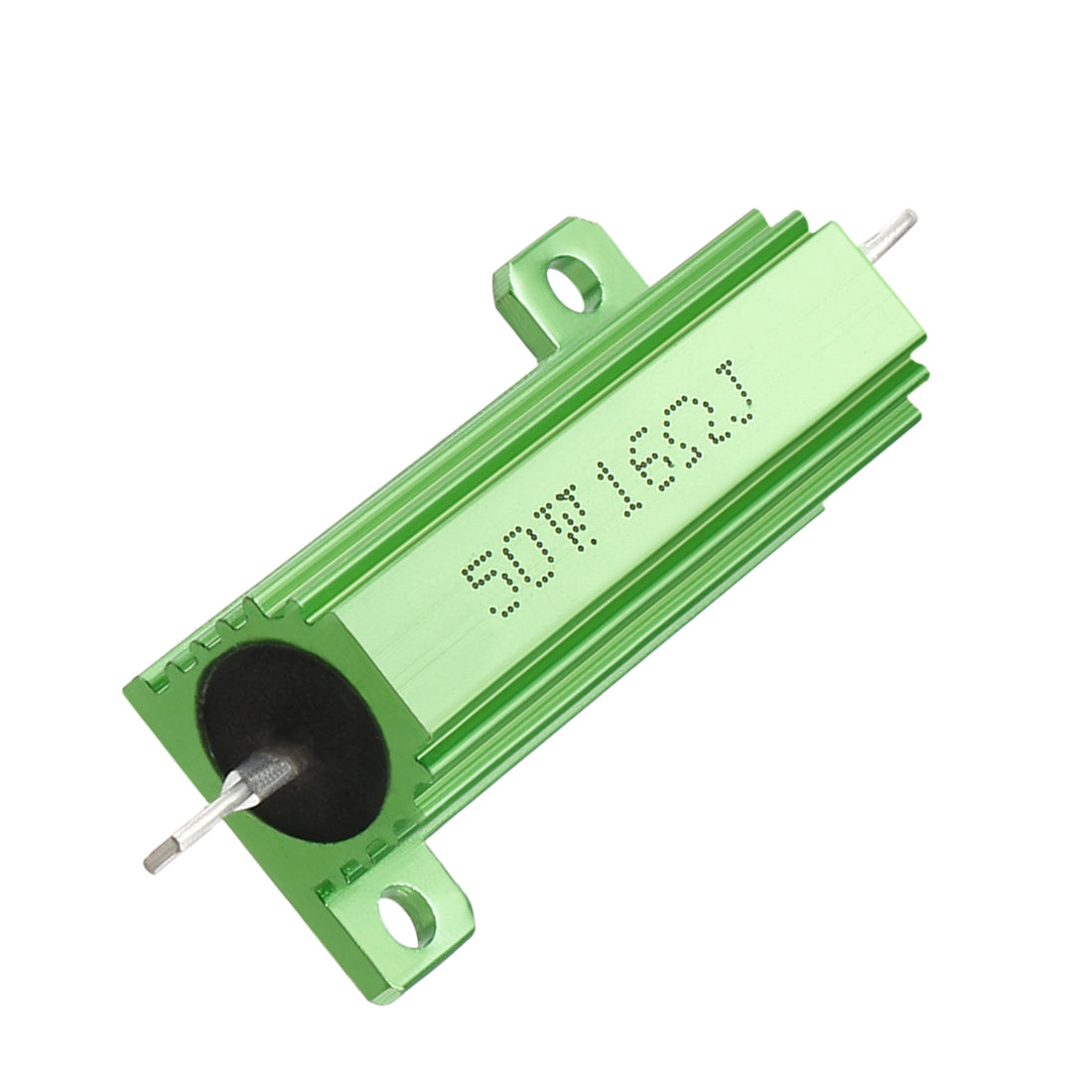 uxcell Uxcell 50W 16 Ohm 5% Aluminum Housing Resistor Screw  Chassis Mounted Aluminum Case Wirewound Resistor Load Resistors Green 2 pcs