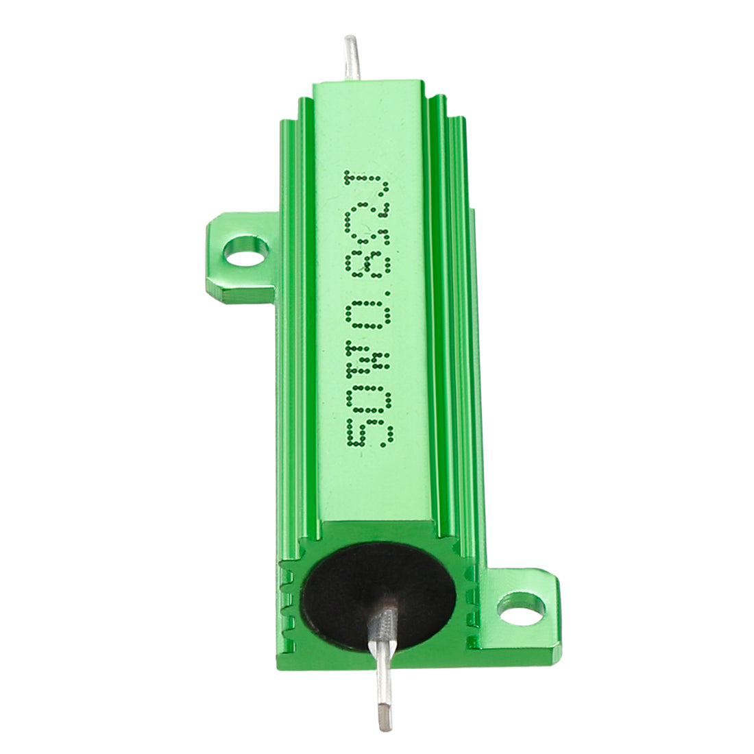 uxcell Uxcell 50W 0.8 Ohm 5% Aluminum Housing Resistor Screw  Chassis Mounted Aluminum Case Wirewound Resistor Load Resistors Green 2 pcs