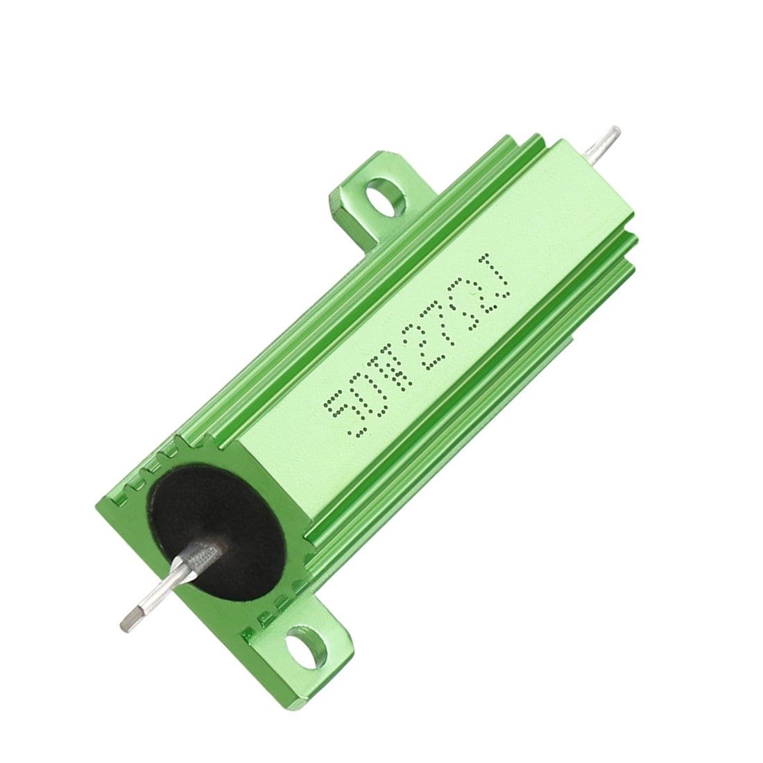 uxcell Uxcell 50W 27 Ohm 5% Aluminum Housing Resistor Screw  Chassis Mounted Aluminum Case Wirewound Resistor Load Resistors Green 2 pcs