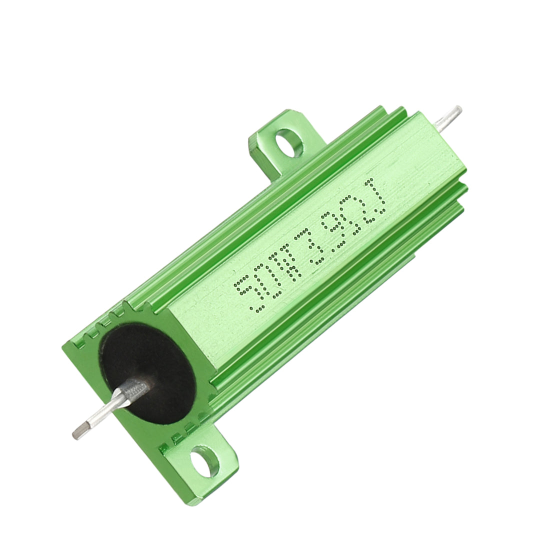 uxcell Uxcell 50W 3.9 Ohm 5% Aluminum Housing Resistor Screw  Chassis Mounted Aluminum Case Wirewound Resistor Load Resistors Green 2 pcs