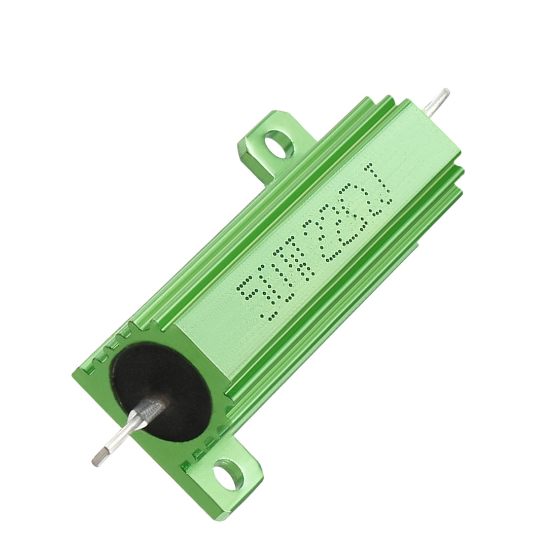 uxcell Uxcell 50W 22 Ohm 5% Aluminum Housing Resistor Screw  Chassis Mounted Aluminum Case Wirewound Resistor Load Resistors Green 2 pcs