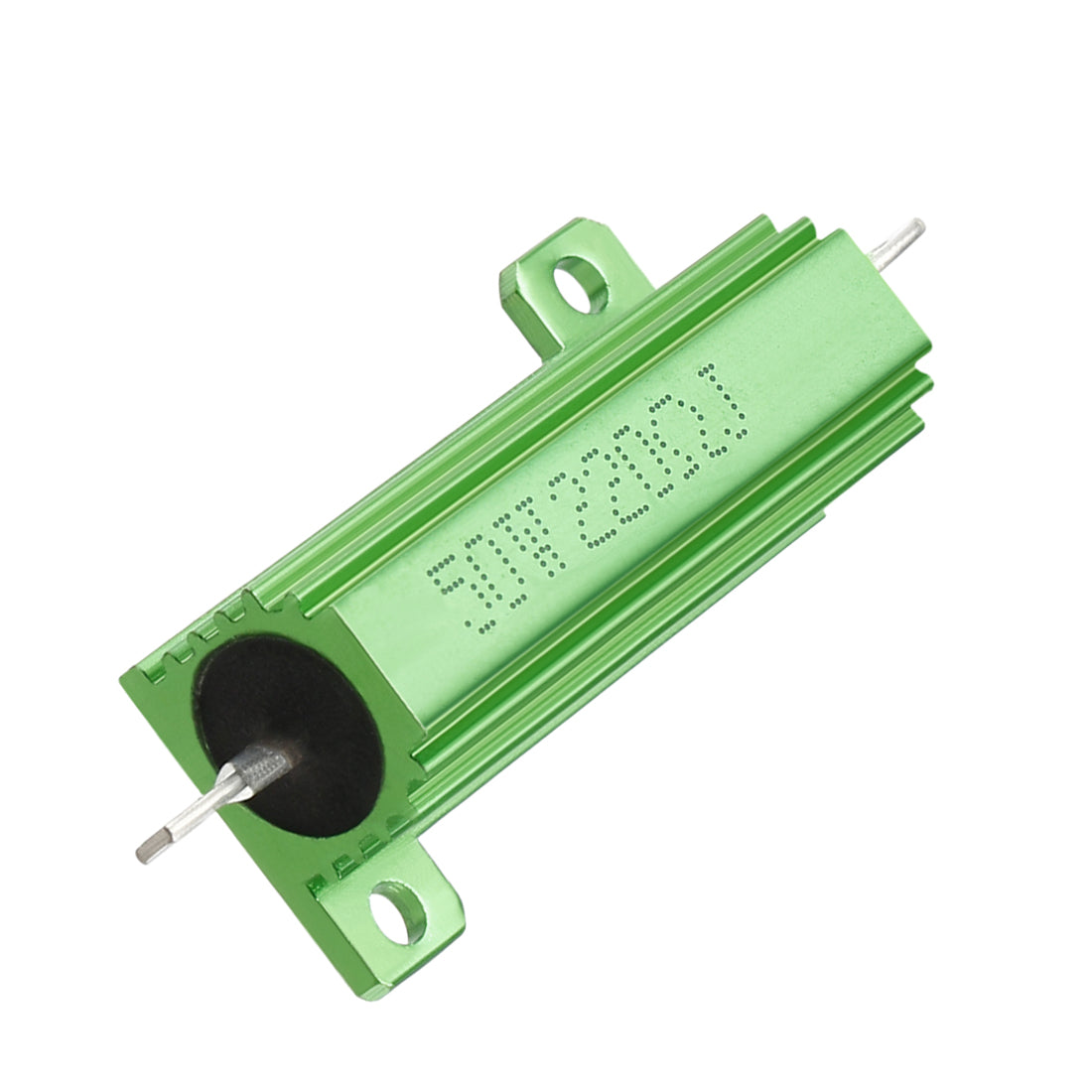 uxcell Uxcell 50W 220 Ohm 5% Aluminum Housing Resistor Screw  Chassis Mounted Aluminum Case Wirewound Resistor Load Resistors Green 2 pcs