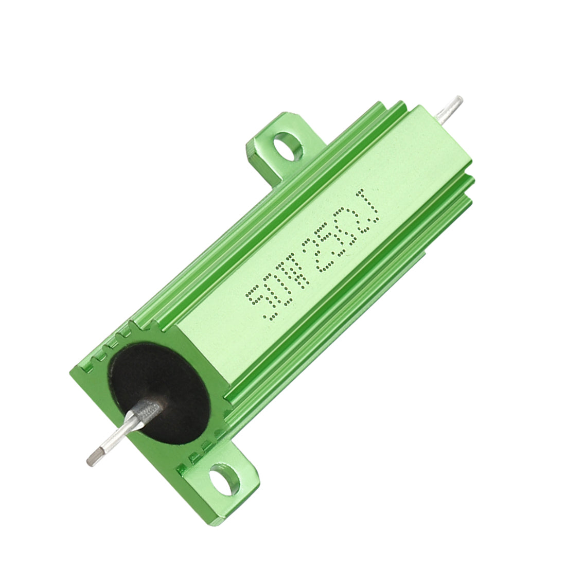 uxcell Uxcell 50W 25 Ohm 5% Aluminum Housing Resistor Screw  Chassis Mounted Aluminum Case Wirewound Resistor Load Resistors Green 1 pcs