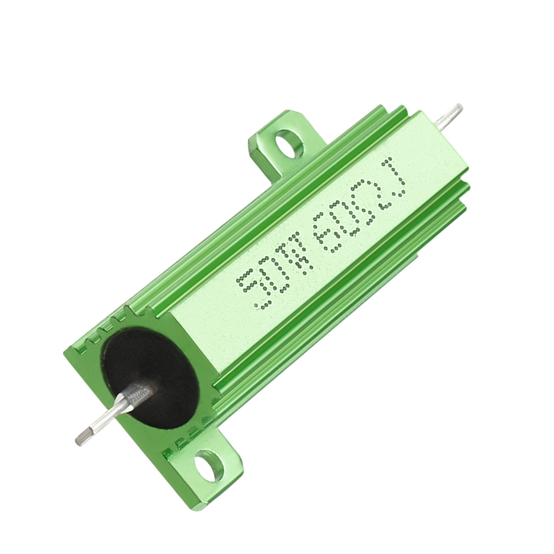 uxcell Uxcell 50W 60 Ohm 5% Aluminum Housing Resistor Screw  Chassis Mounted Aluminum Case Wirewound Resistor Load Resistors Green 1 pcs