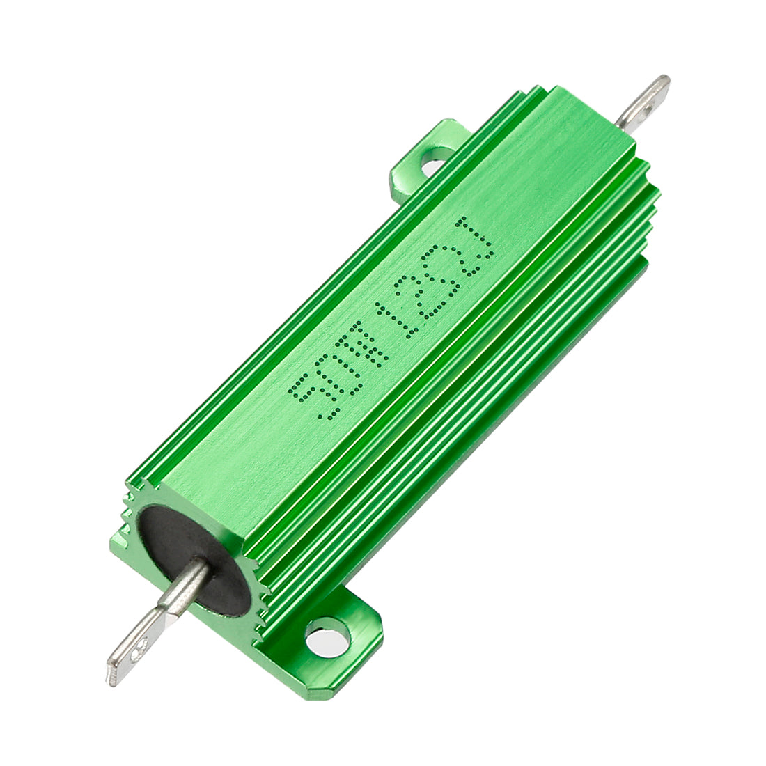 uxcell Uxcell 50W 12 Ohm 5% Aluminum Housing Resistor Screw  Chassis Mounted Aluminum Case Wirewound Resistor Load Resistors Green 1 pcs