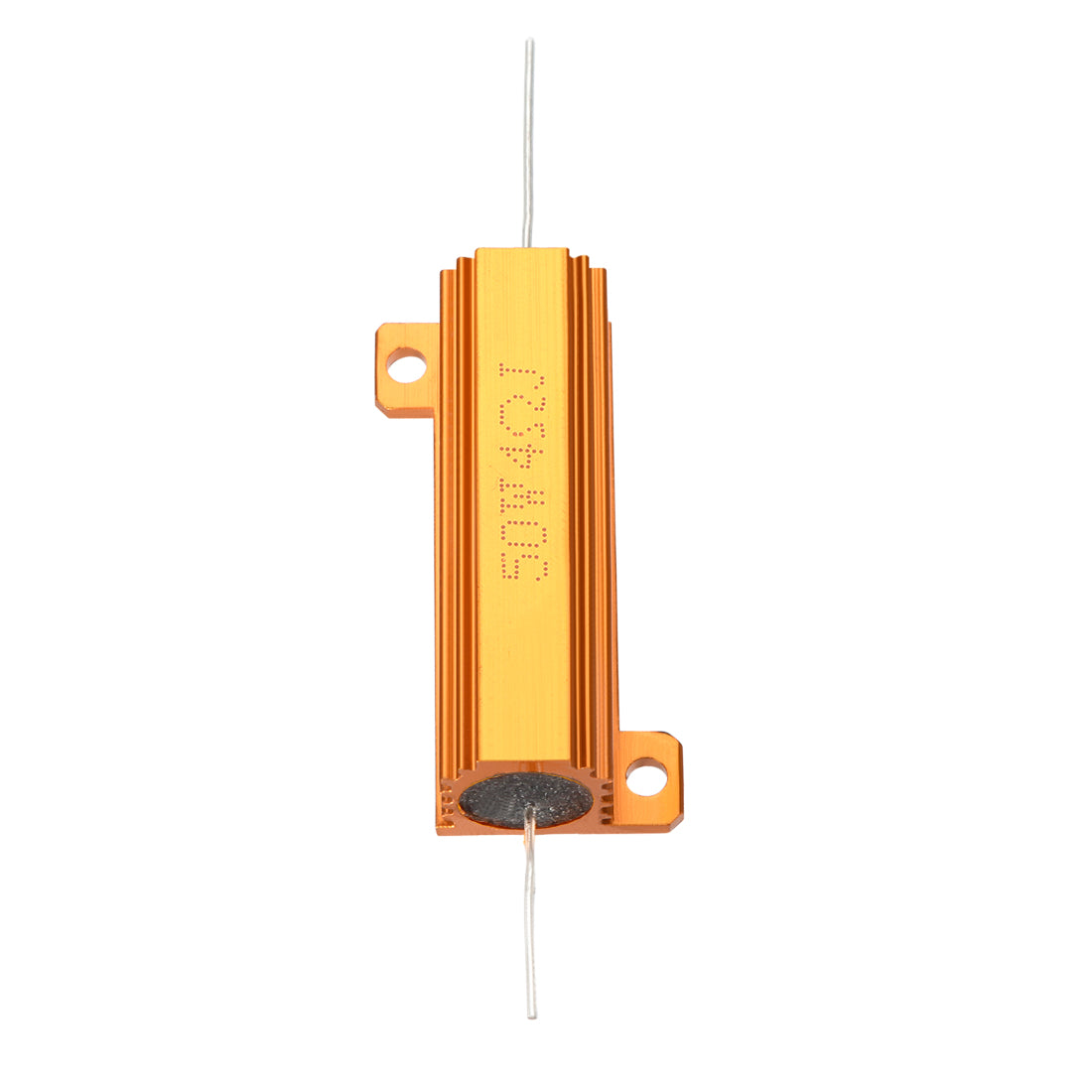 uxcell Uxcell 50W 4 Ohm 5% Aluminiumgehäuse Widerstand Schraubgewinde Gehäuse Gehäuse Aluminiumgehäuse Drahtgewickelter Widerstand Goldton 1St