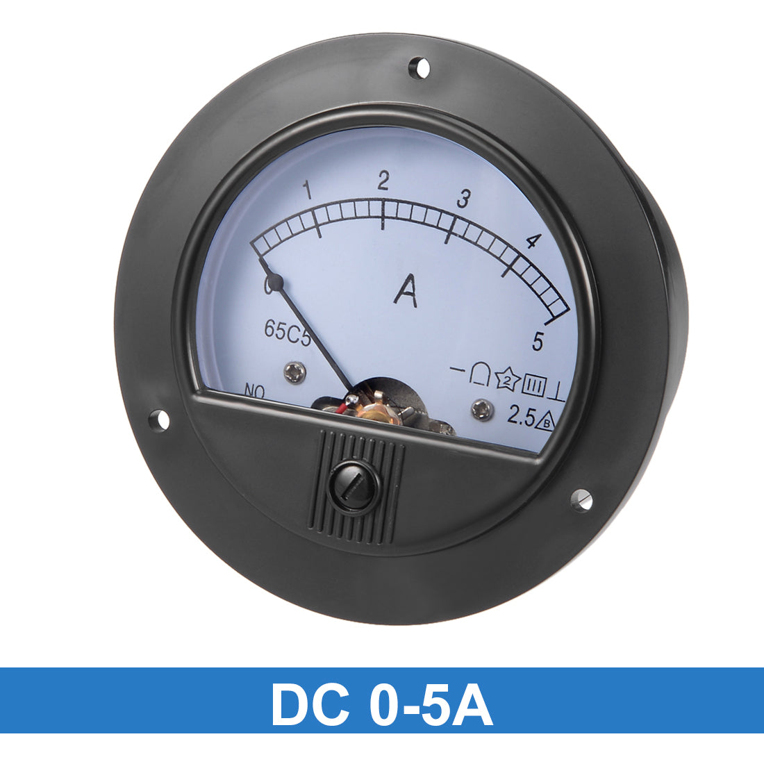 uxcell Uxcell 65C5-A Analog Current Panel Meter DC 5A Ammeter for Circuit Testing Ampere Tester Gauge 1 PCS