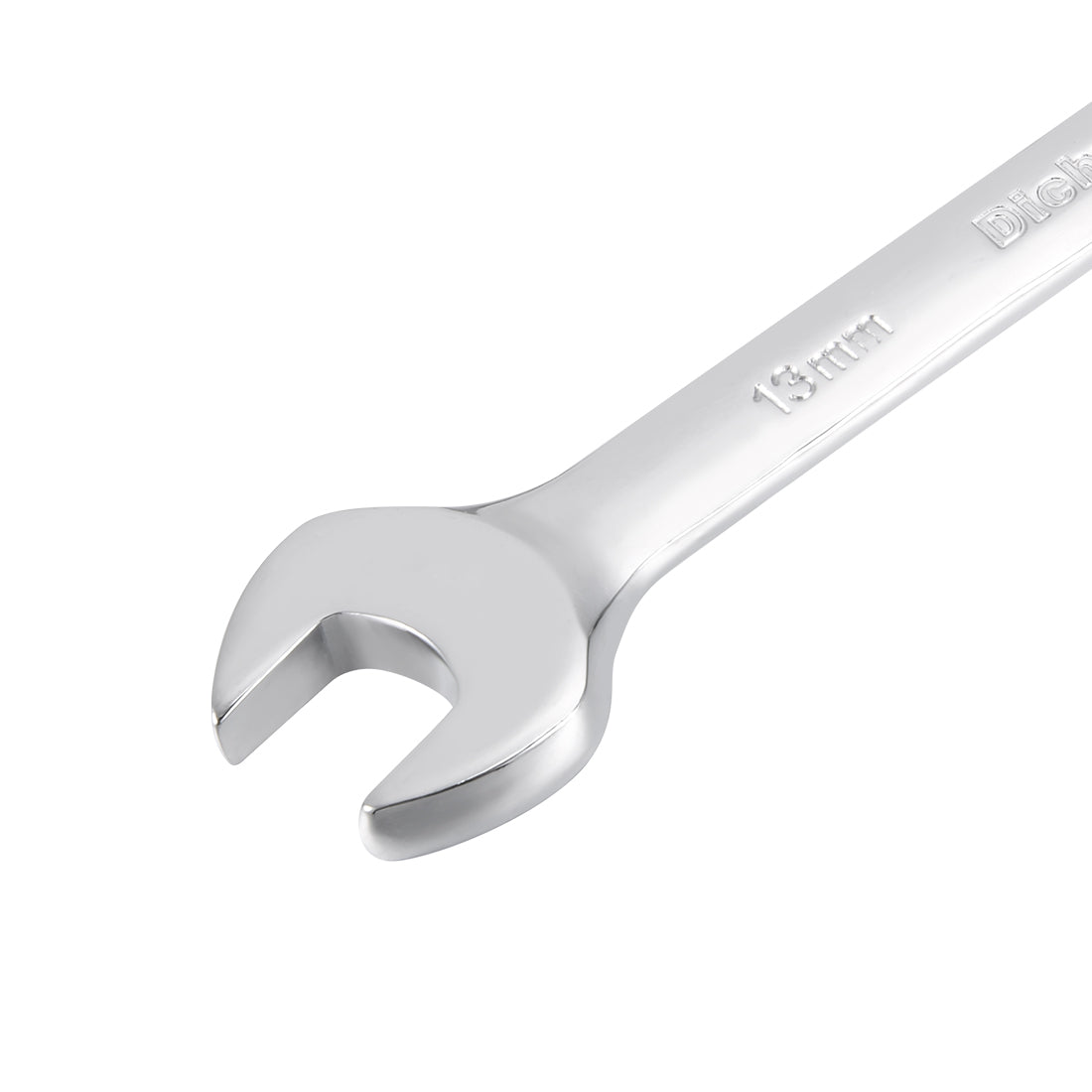 uxcell Uxcell Metric 13mm 12-Point Box Open End Combination Wrench Chrome Finish, Cr-V