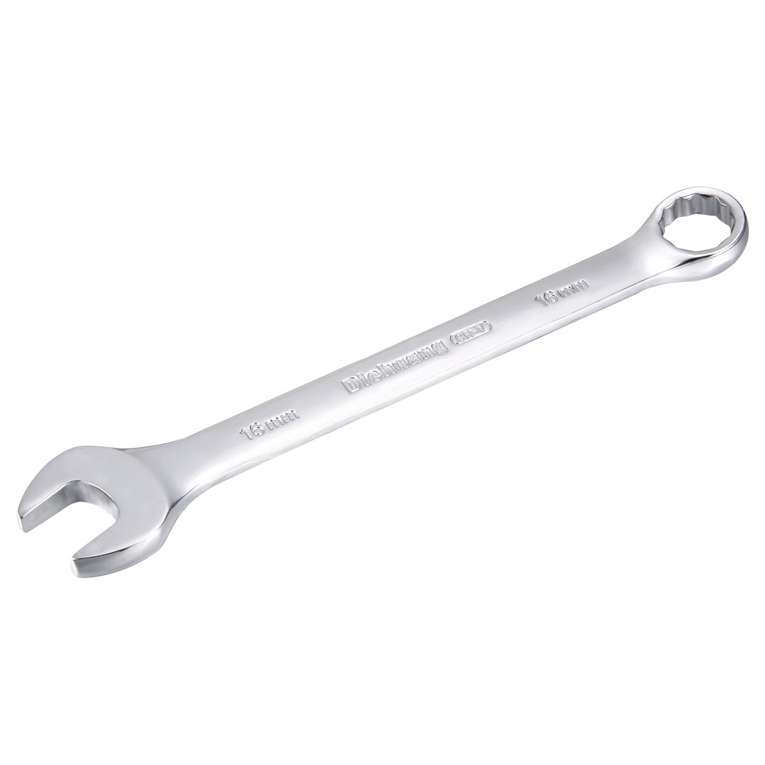 uxcell Uxcell Metric 12-Point Box Open End Combination Wrench Electrophoresis Coating, Cr-V