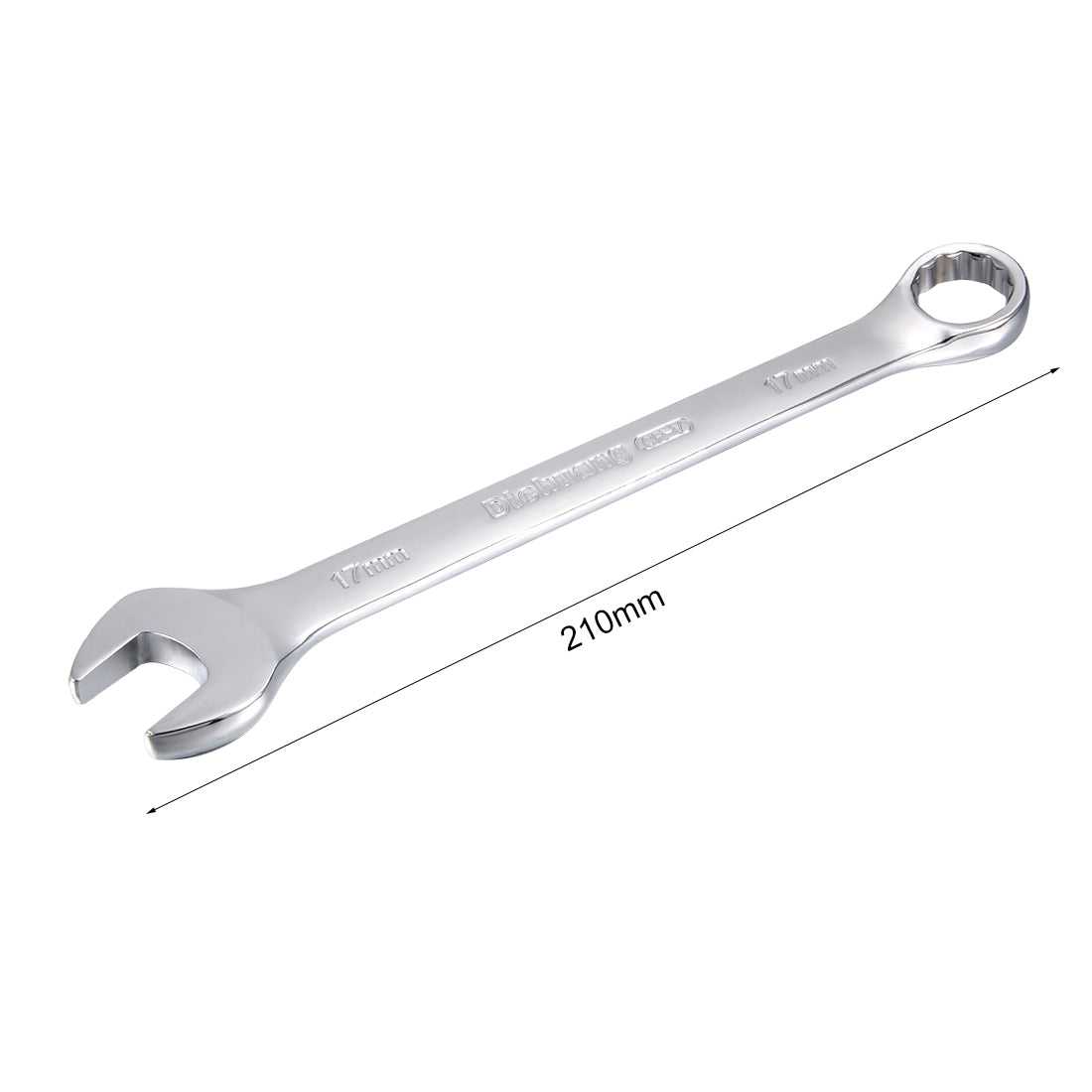 uxcell Uxcell Metric 12-Point Box Open End Combination Wrench Electrophoresis Coating, Cr-V