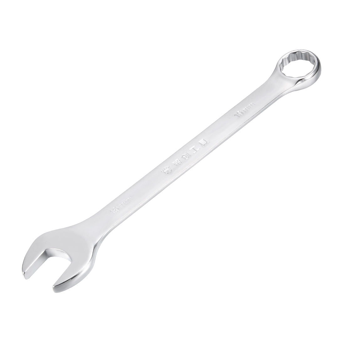 uxcell Uxcell Metric 12-Point Box Open End Combination Wrench Electrophoresis Coating, Cr-V