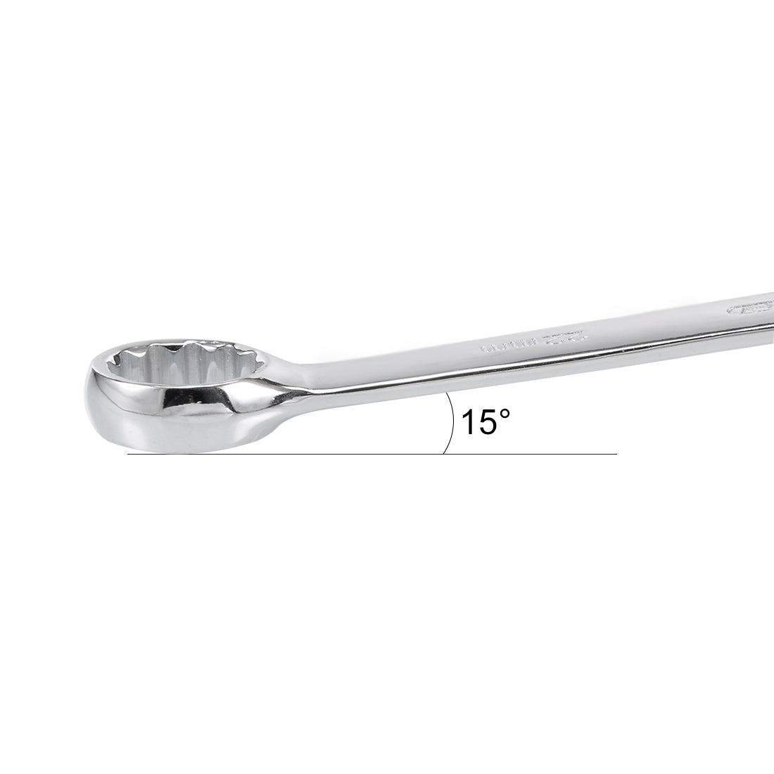 uxcell Uxcell Metric 12-Point Box Open End Combination Wrench Electrophoresis Coating, Cr-V