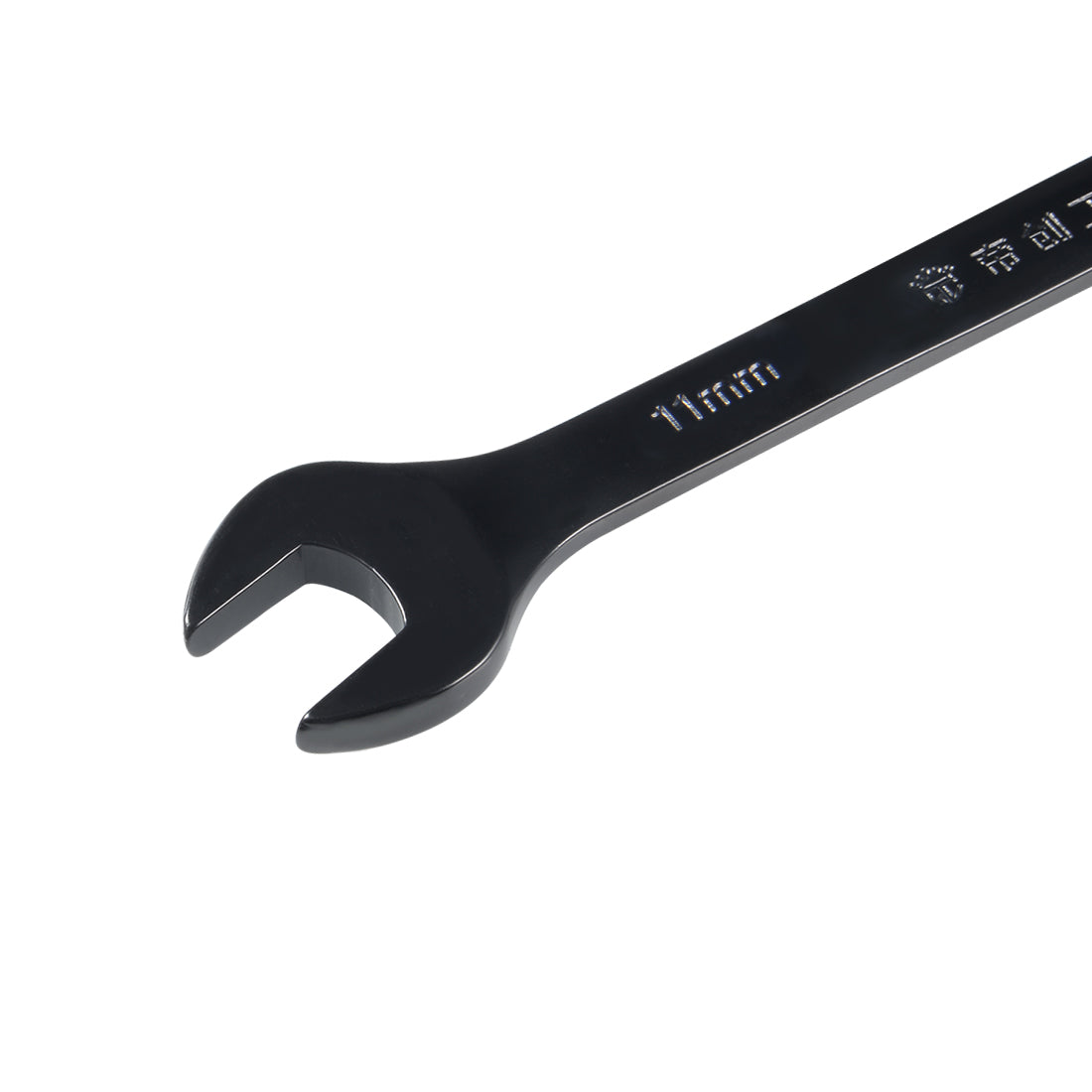 uxcell Uxcell Metric 11mm 12-Point Box Open End Combination Wrench Black Electrophoresis Coating, Cr-V