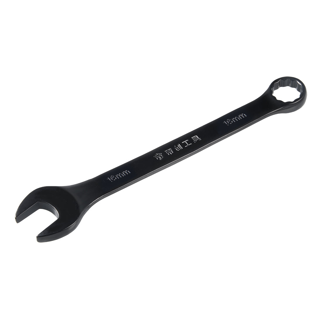 uxcell Uxcell Metric 12-Point Box Open End Combination Wrench Electrophoresis Coating, Cr-V