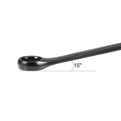 Harfington Uxcell Metric 12-Point Box Open End Combination Wrench Electrophoresis Coating, Cr-V