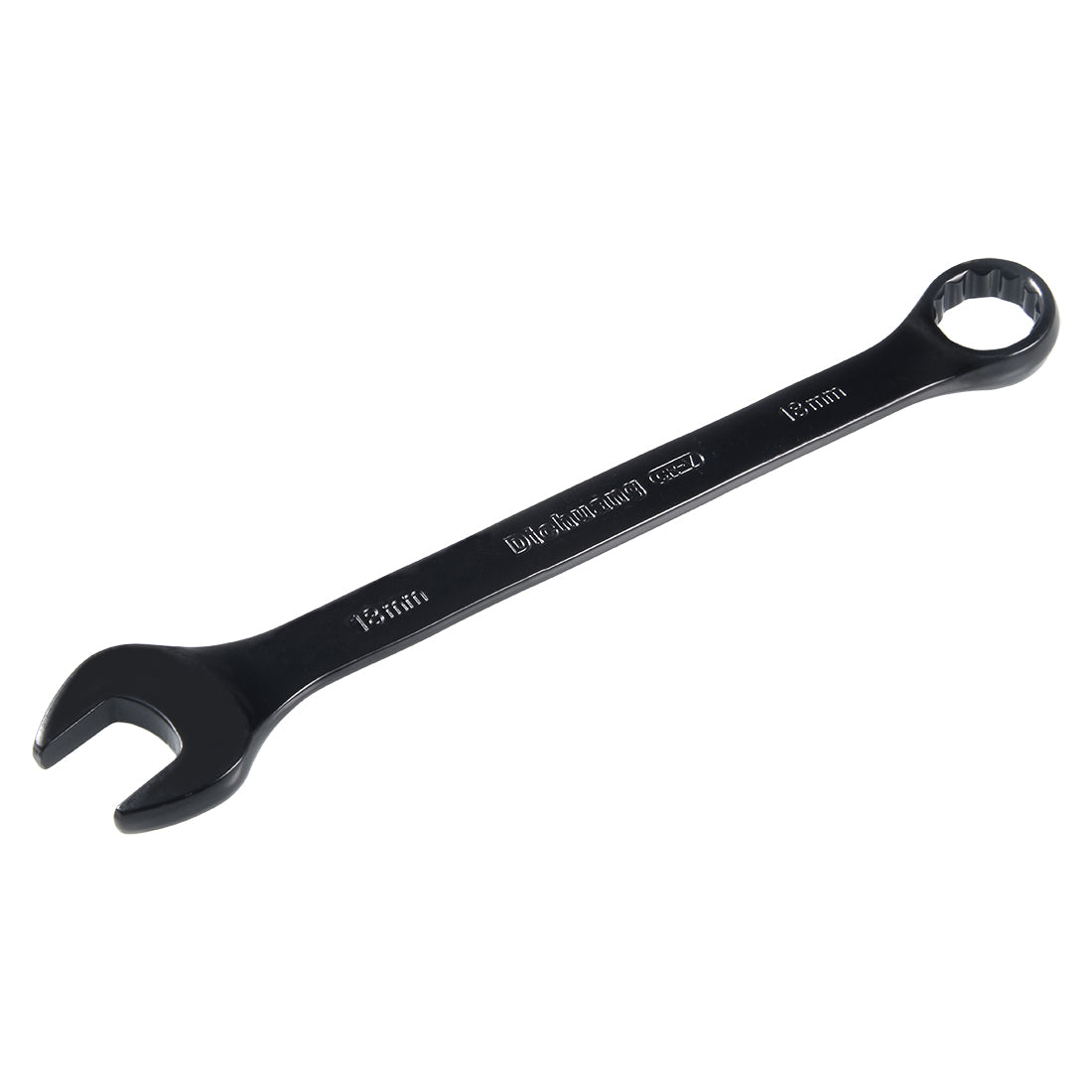 uxcell Uxcell Metric 12-Point Box Open End Combination Wrench Electrophoresis Coating, Cr-V