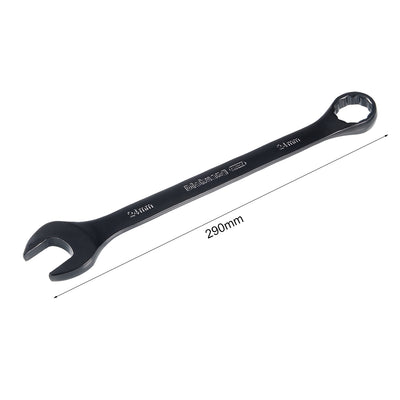 Harfington Uxcell Metric 12-Point Box Open End Combination Wrench Electrophoresis Coating, Cr-V