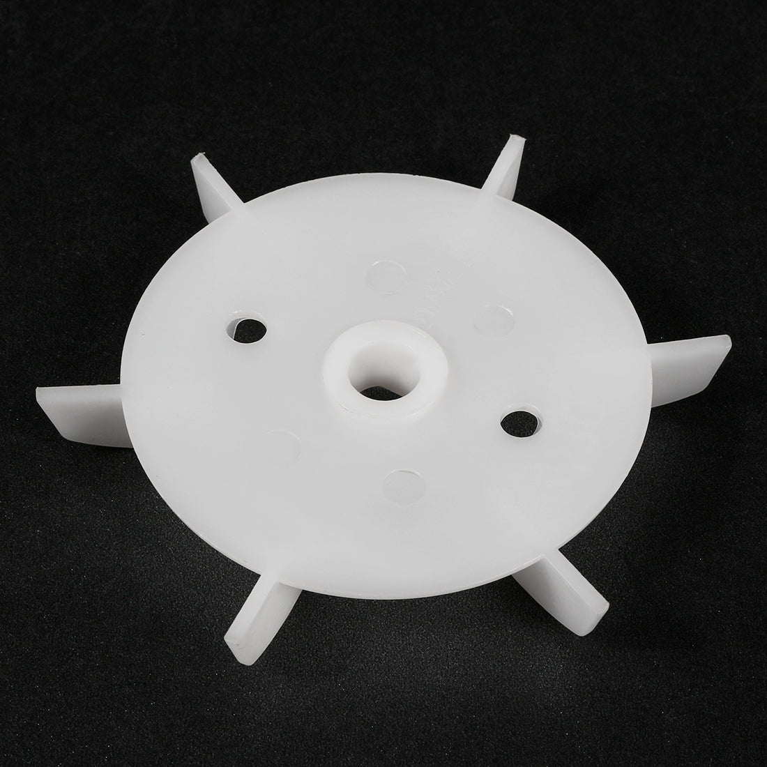 uxcell Uxcell 2Pcs 97*10mm D Shaft Replacement White Plastic 6 Impeller Motor Fan Vane