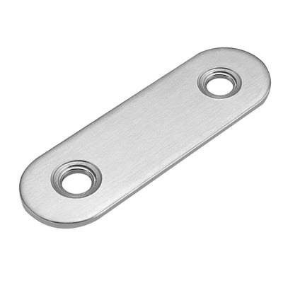 Harfington Uxcell Flat Stainless Steel Repair Mending Fixing Plate Brackets,50mmx16mm,10pcs