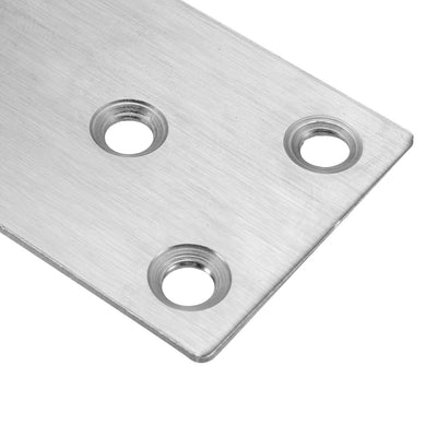 Harfington Uxcell Flat Stainless Steel Repair Mending Fixing Plate Brackets,80mmx40mm,1pcs