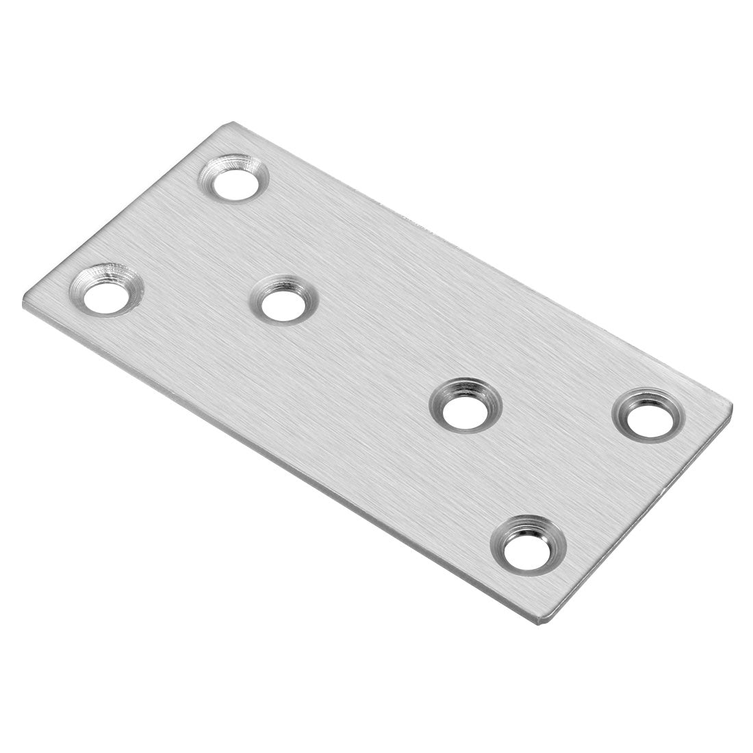 uxcell Uxcell Flat Stainless Steel Repair Mending Fixing Plate Brackets,80mmx40mm,1pcs