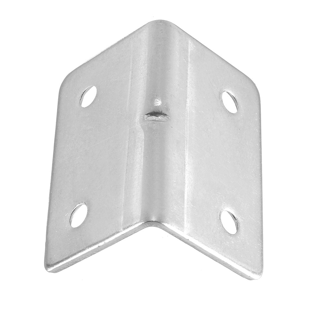 uxcell Uxcell Corner Brace Angle Bracket Fastener L Shape 31mmx31mmx50mm,Stainless Steel,Round End 2pcs