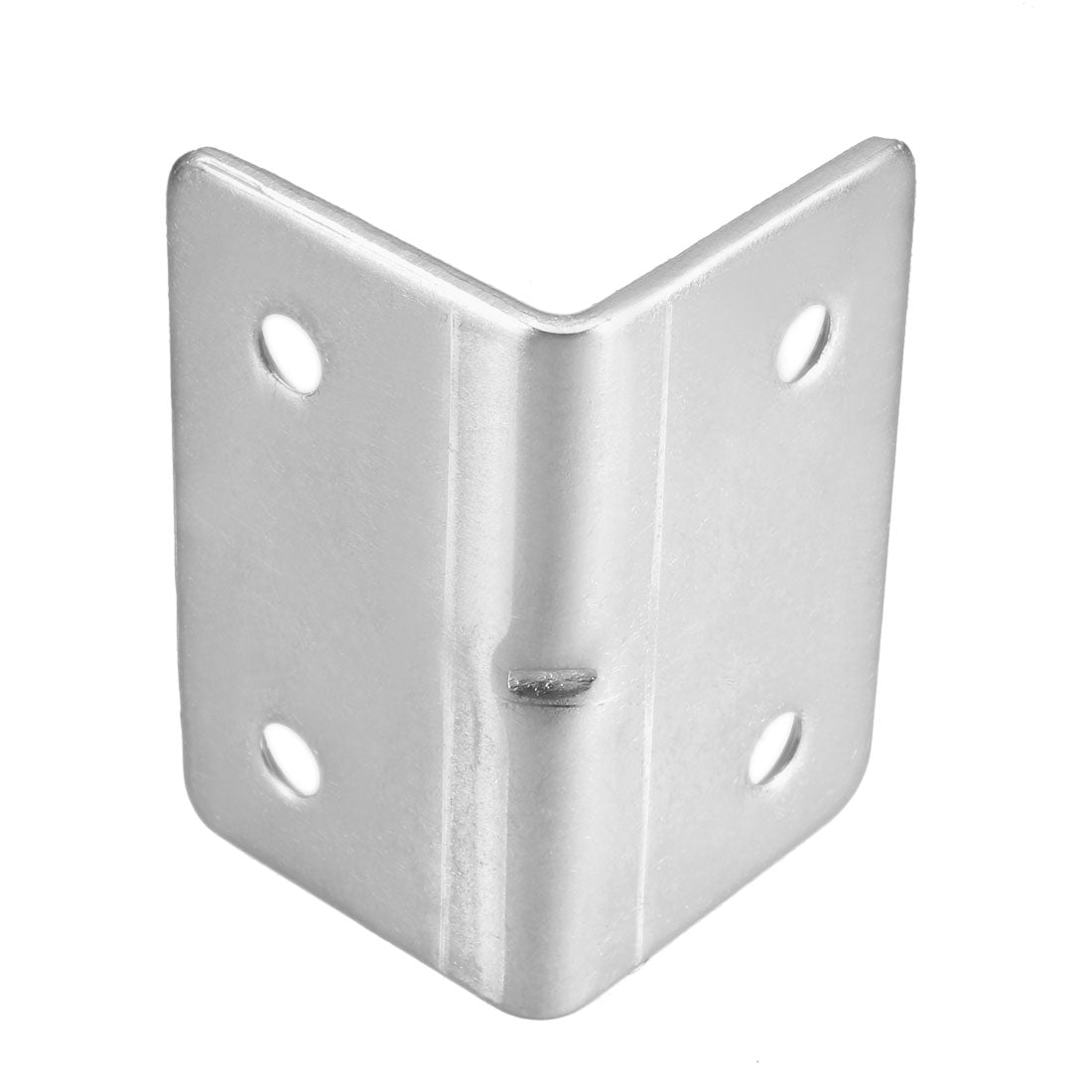 uxcell Uxcell Corner Brace Angle Bracket Fastener L Shape 31mmx31mmx50mm,Stainless Steel,Round End 2pcs