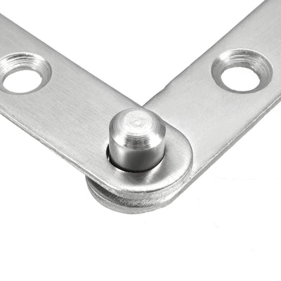 Harfington Uxcell Door Pivot Hinge, 58mmx11mmx9mm Stainless Steel 360 Degree Rotating 4pcs