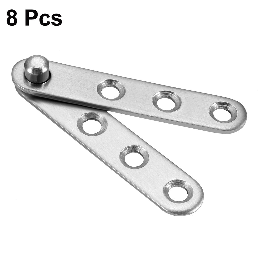 uxcell Uxcell Door Pivot Hinge, 58mm x 11mm x 9mm Stainless Steel 360 Degree Rotating 8pcs