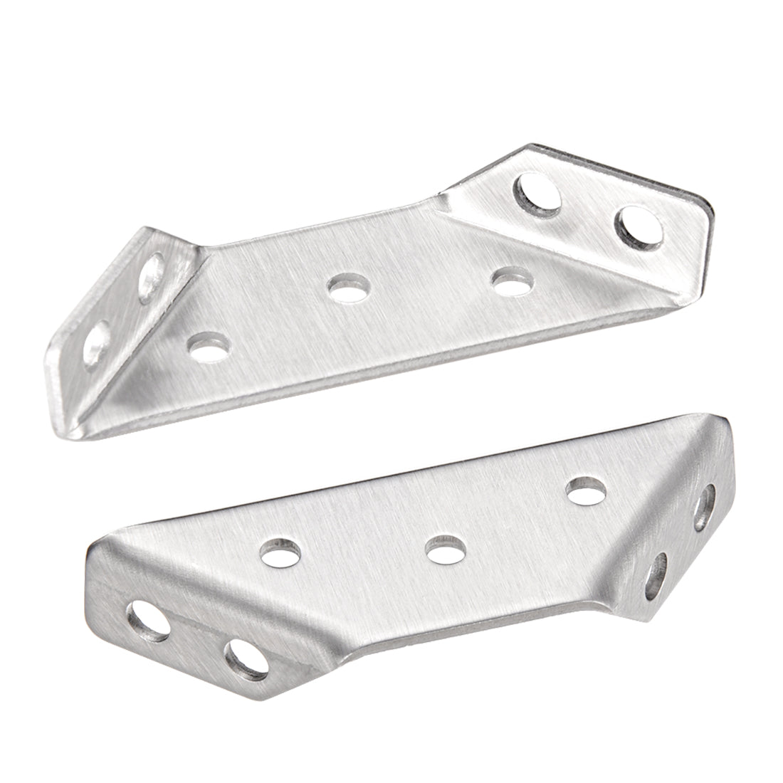 uxcell Uxcell Cabinet Cupboard Stainless Steel Flange Corner Brace Angle Brackets  20pcs