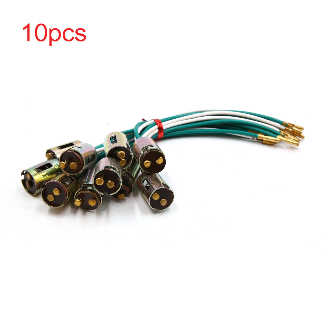 uxcell Uxcell 10pcs BAY15D Car Wiring Harness LED Light Bulb Socket Adapter Extension Connector