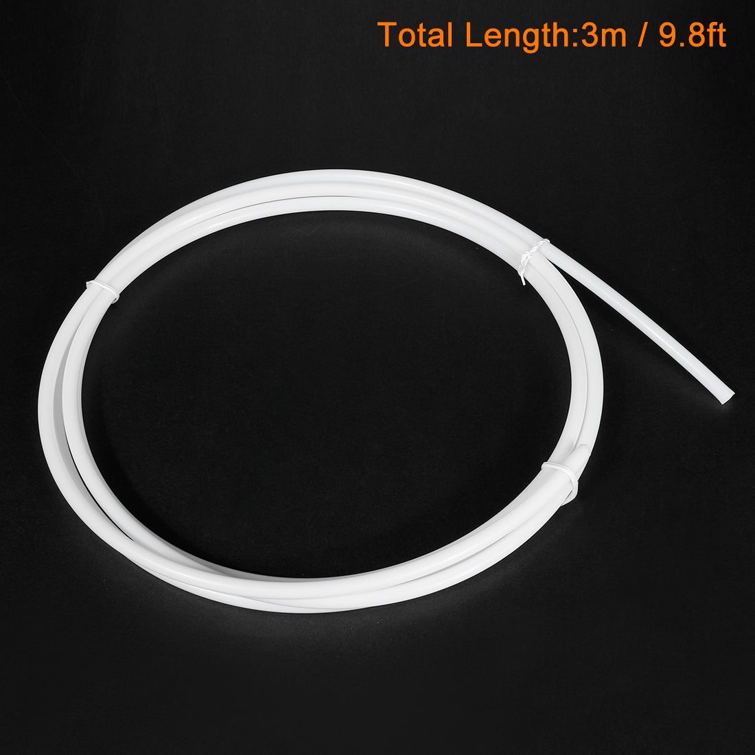 uxcell Uxcell PTFE-Schlauch 5 mm Innen Dmr x 7 mm Außen Dmr x 10 Fuß PTFE-Schlauch für PLA ABS 3D-Drucker