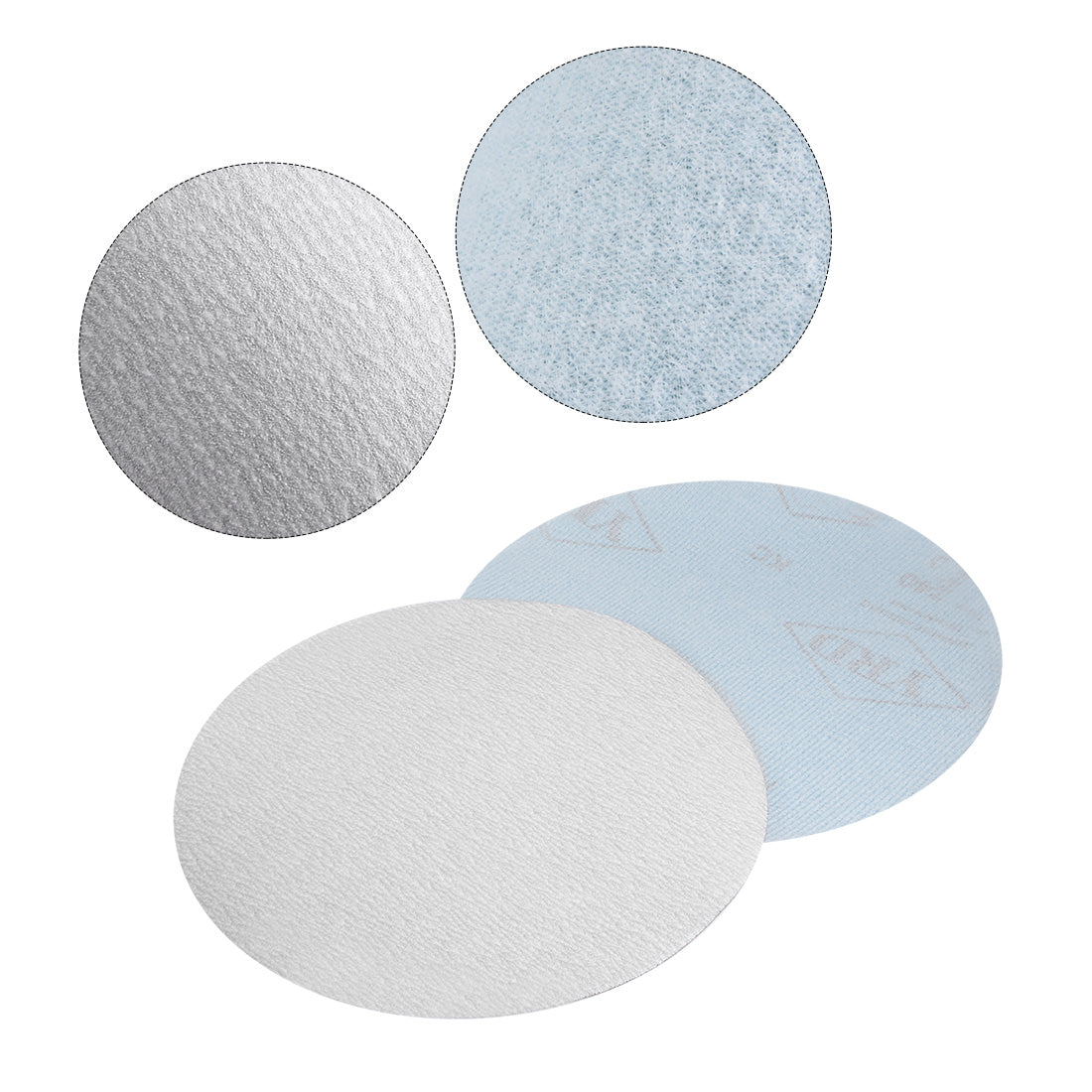 uxcell Uxcell Aluminum Oxide Dry Hook and Loop Sands Discs Flocking Sandpaper