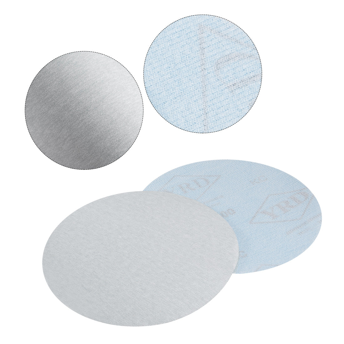 uxcell Uxcell Aluminum Oxide Dry Hook and Loop Sanding Discs Flocking Sandpaper